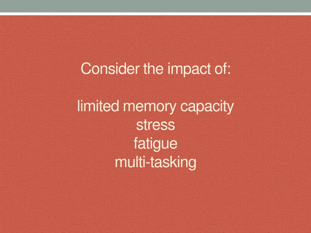 consider the impact of