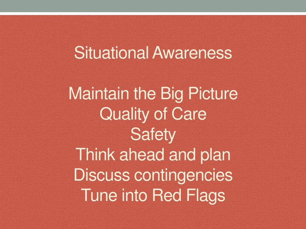 situational awareness