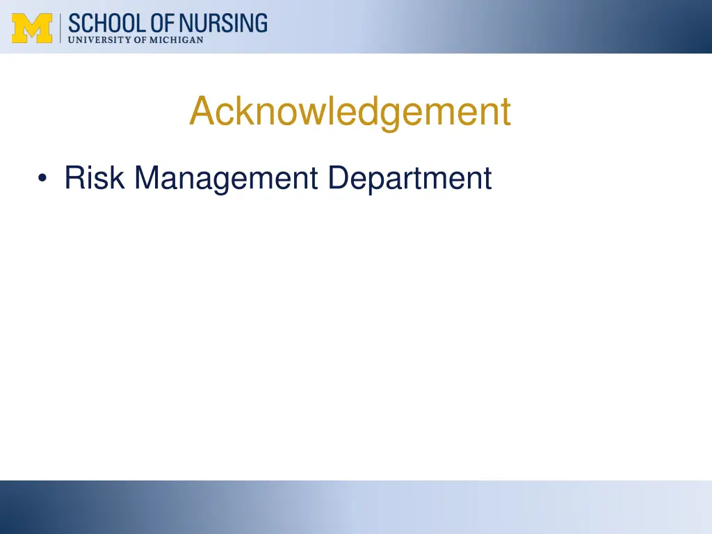 acknowledgement