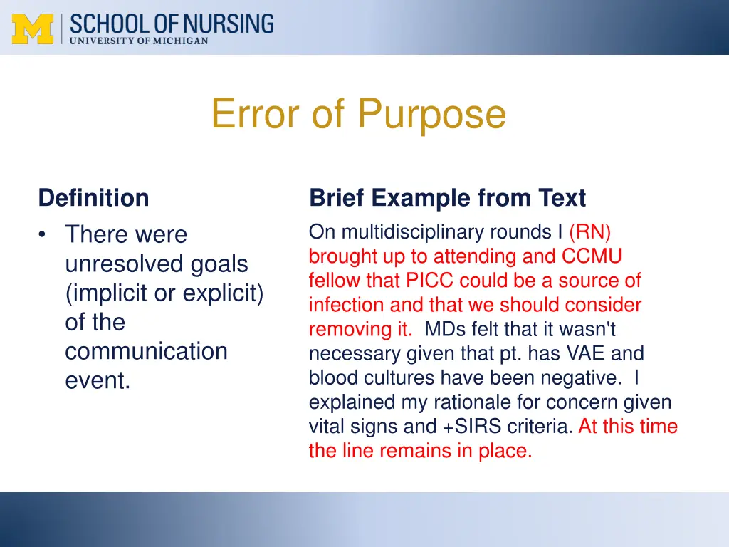 error of purpose