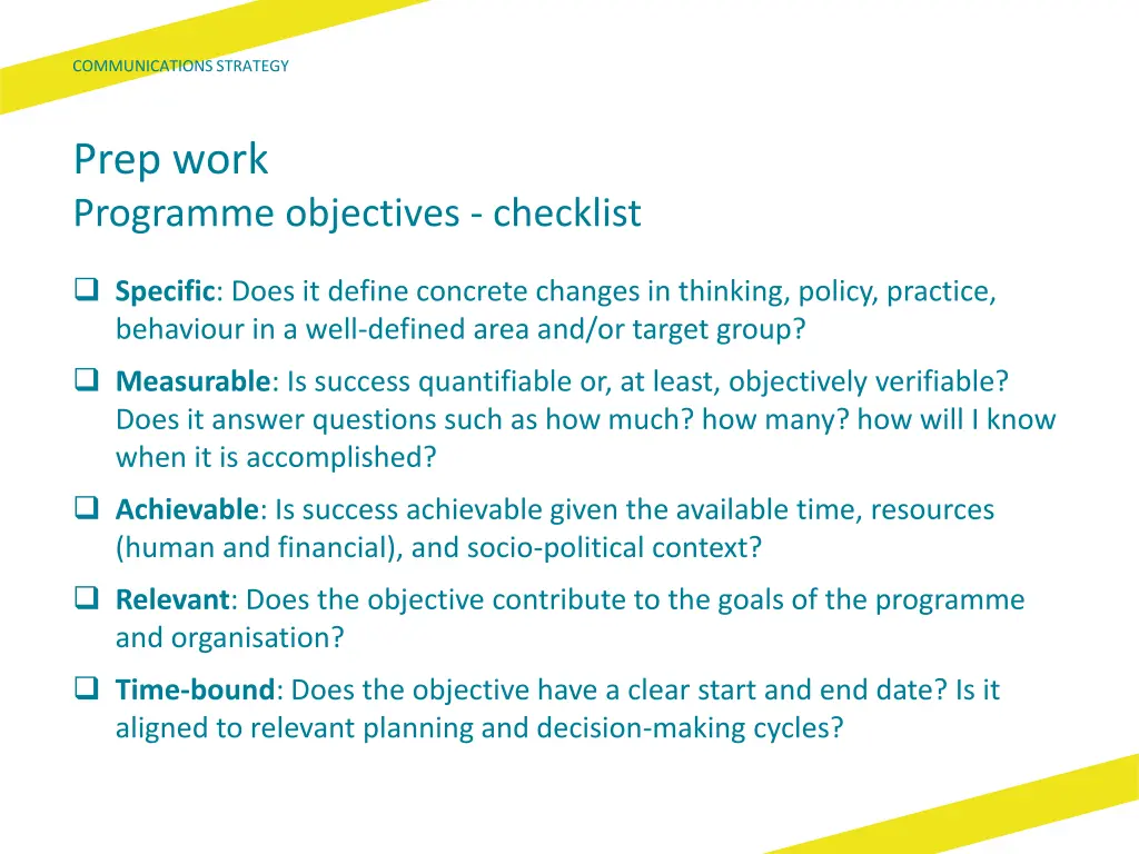 communications strategy 13
