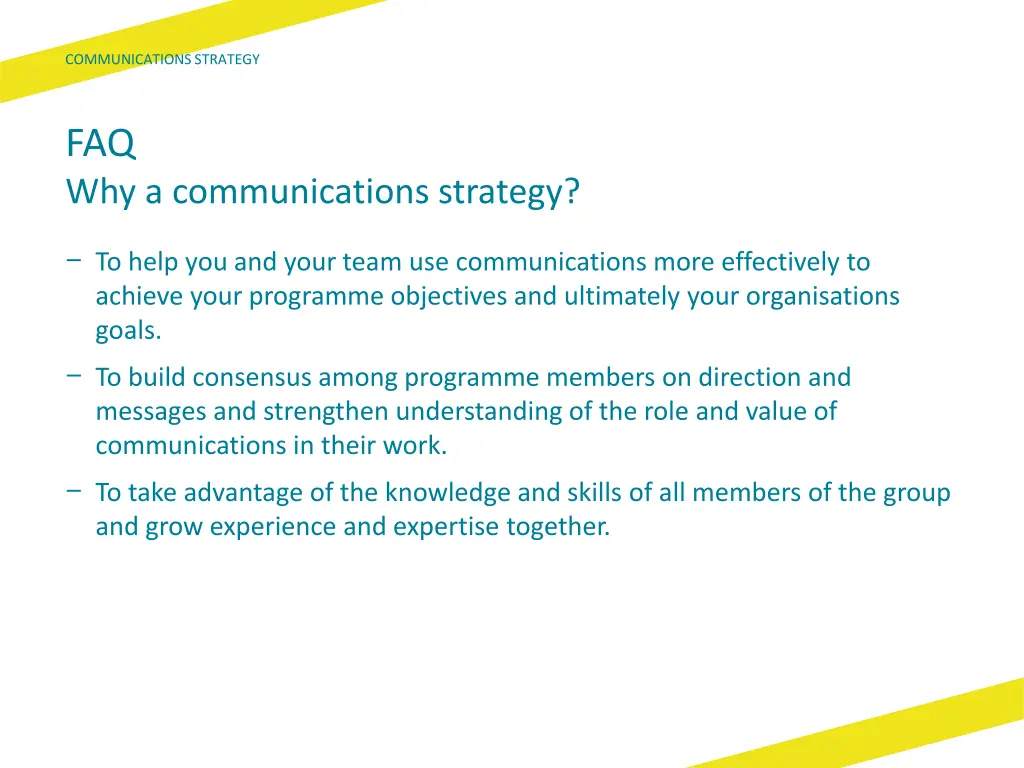 communications strategy 2