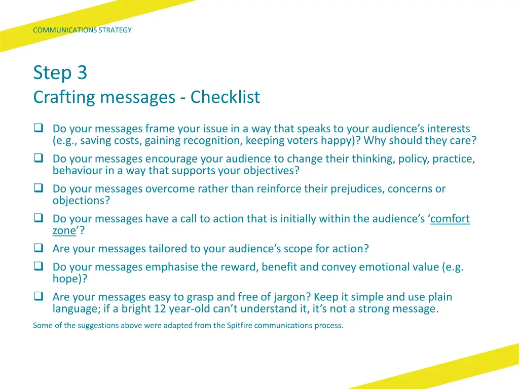 communications strategy 32