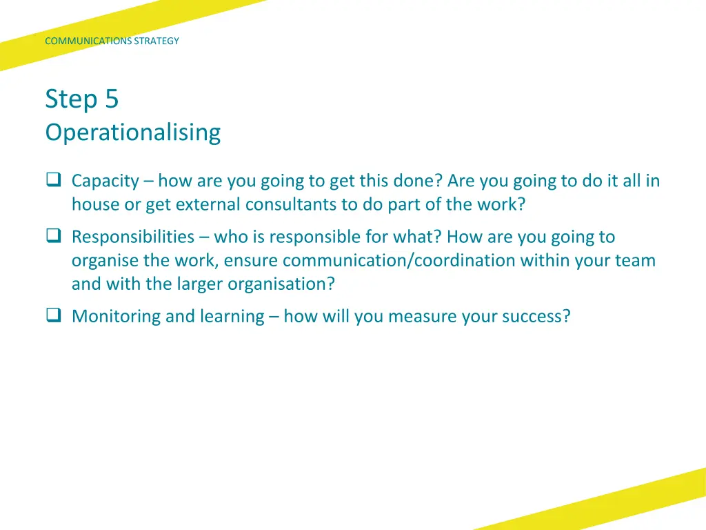 communications strategy 37