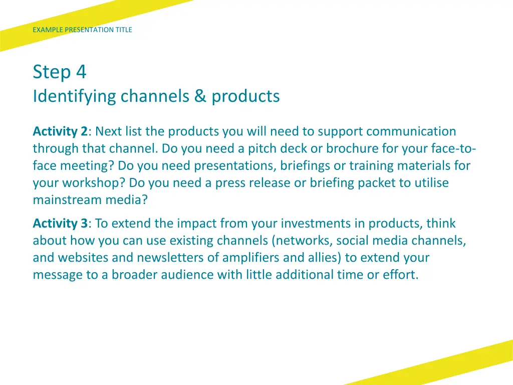 example presentation title 3