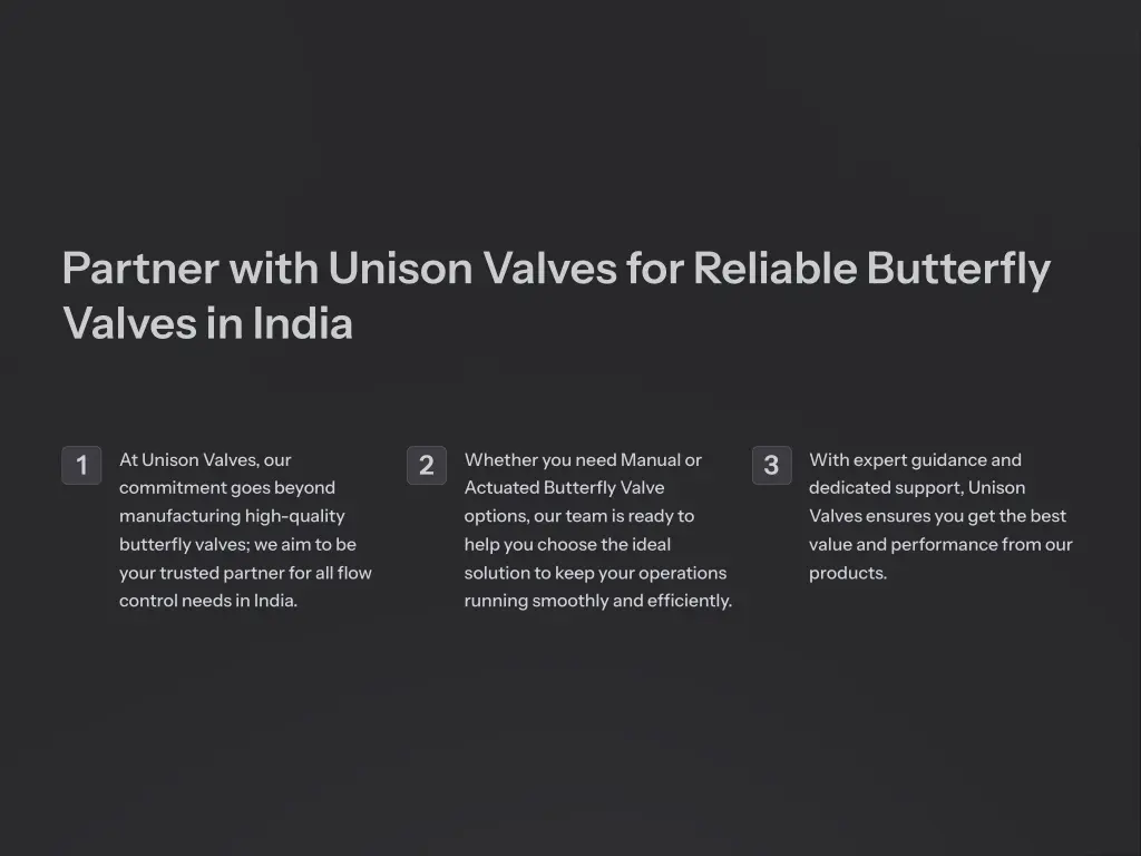 partner with unison valves for reliable butterfly