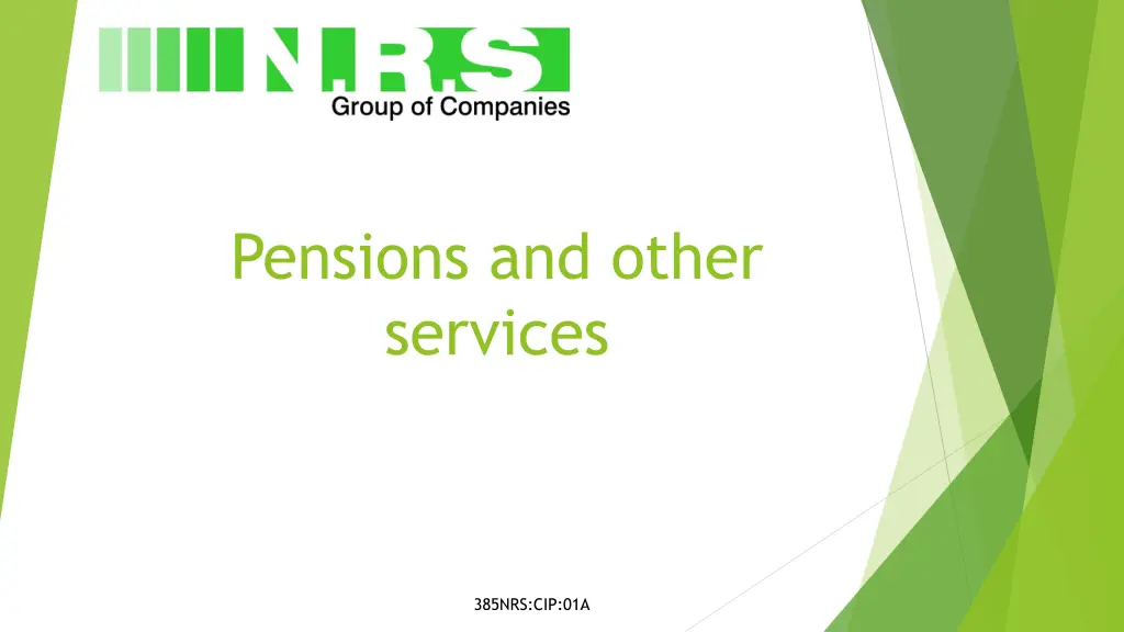 pensions and other services