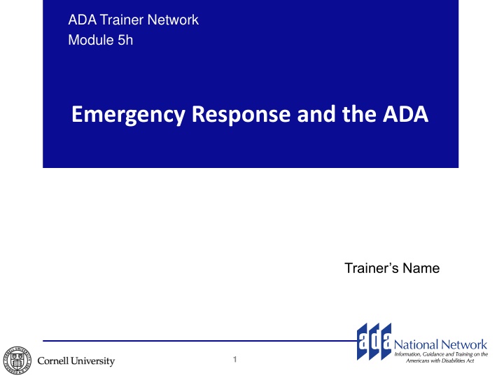 ada trainer network module 5h