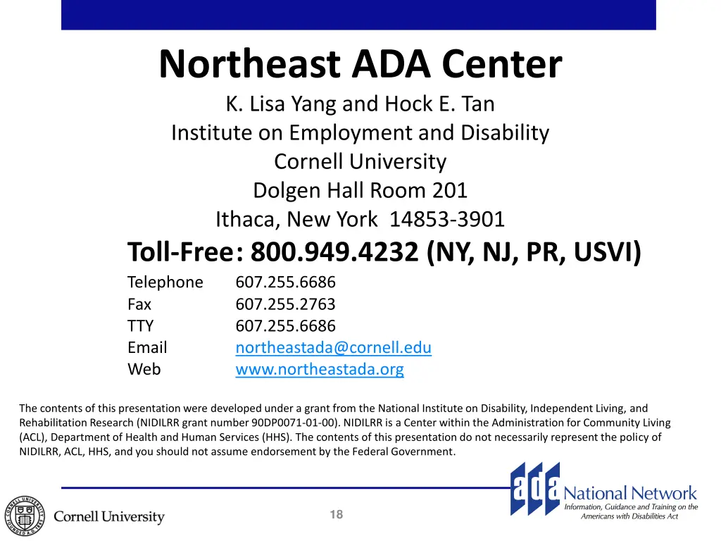 northeast ada center k lisa yang and hock