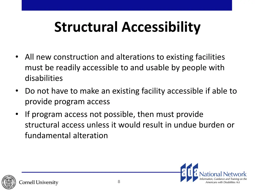 structural accessibility