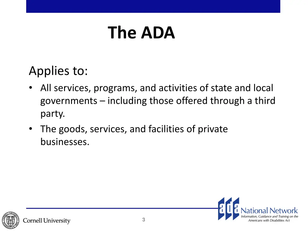 the ada