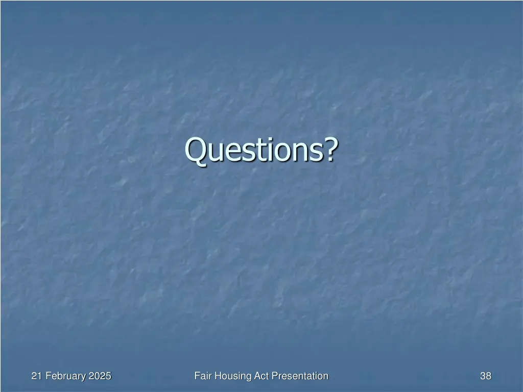 questions