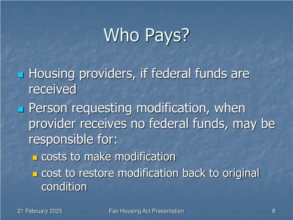 who pays