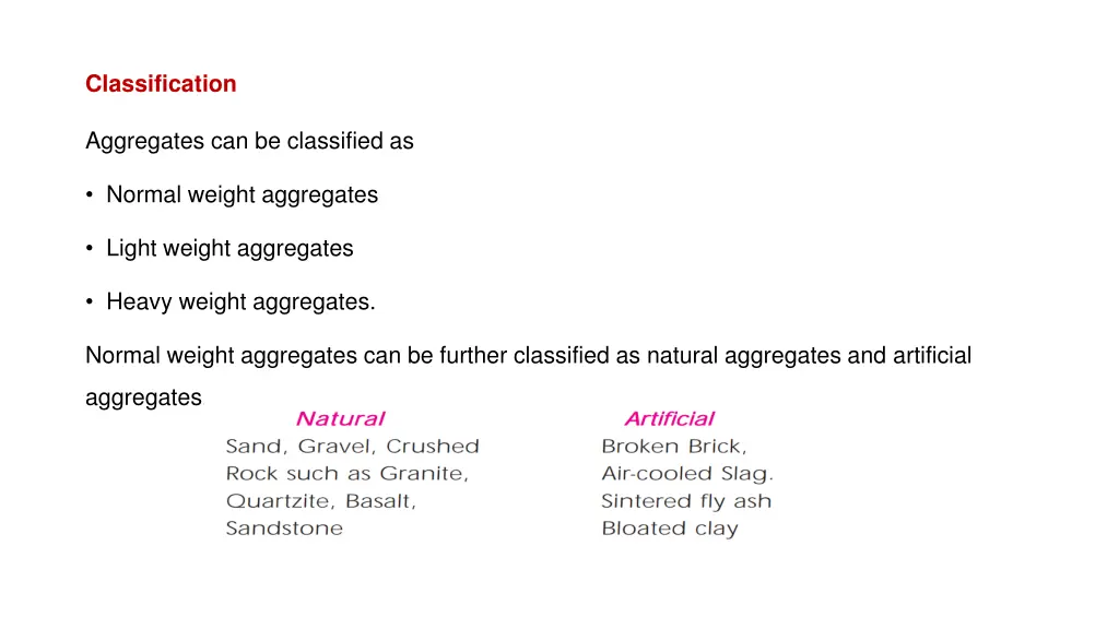 classification