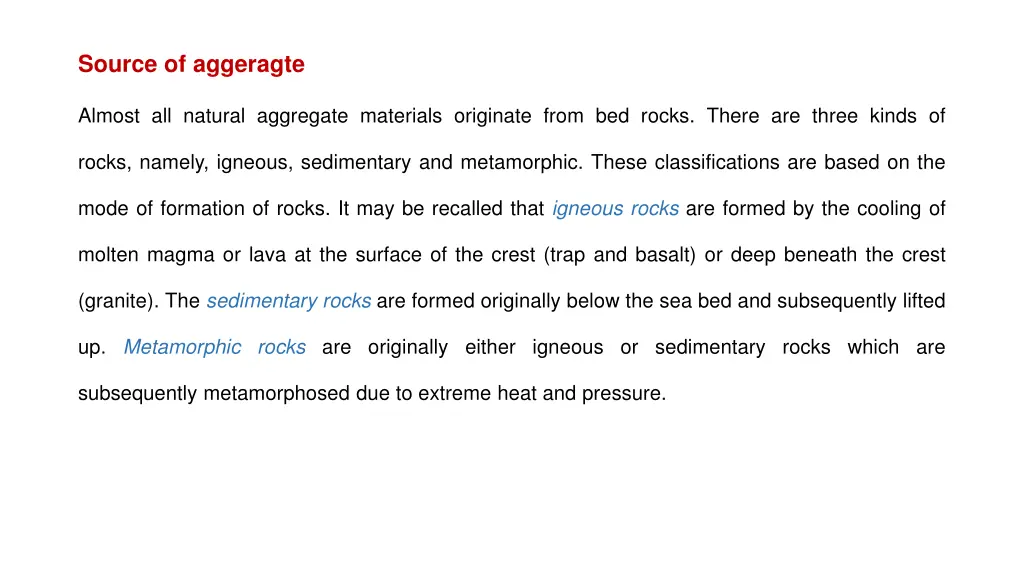 source of aggeragte