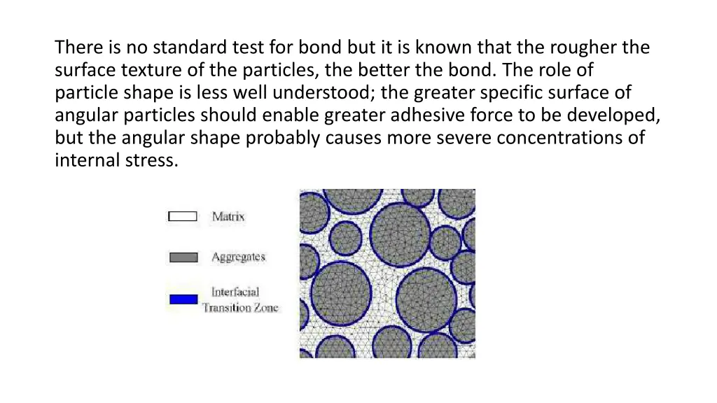 there is no standard test for bond