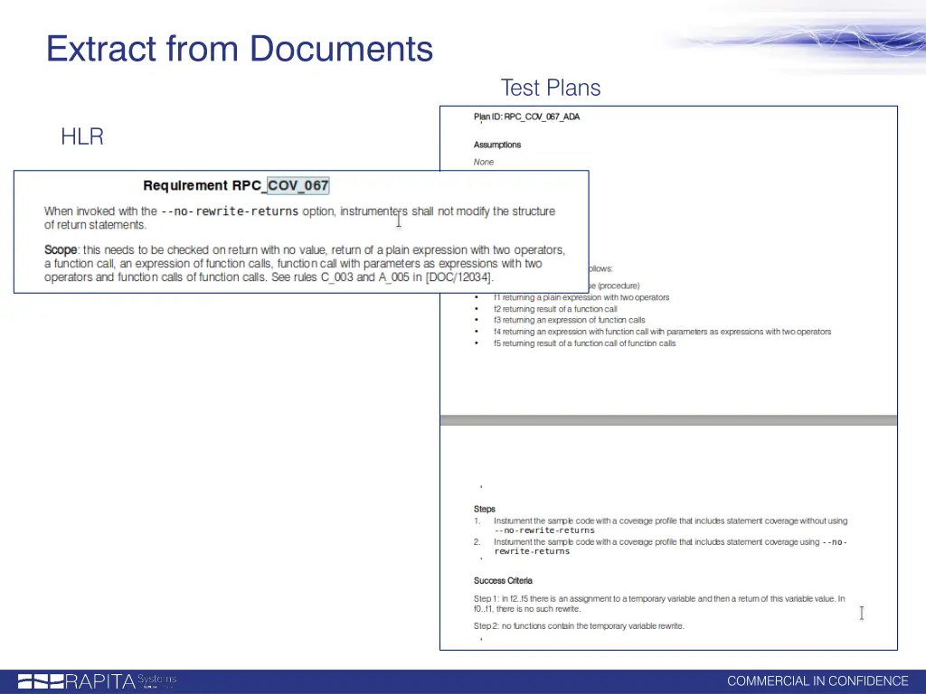 extract from documents