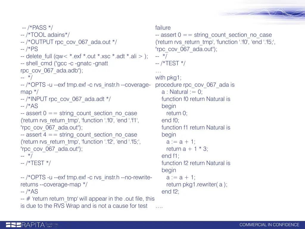 pass tool adains output