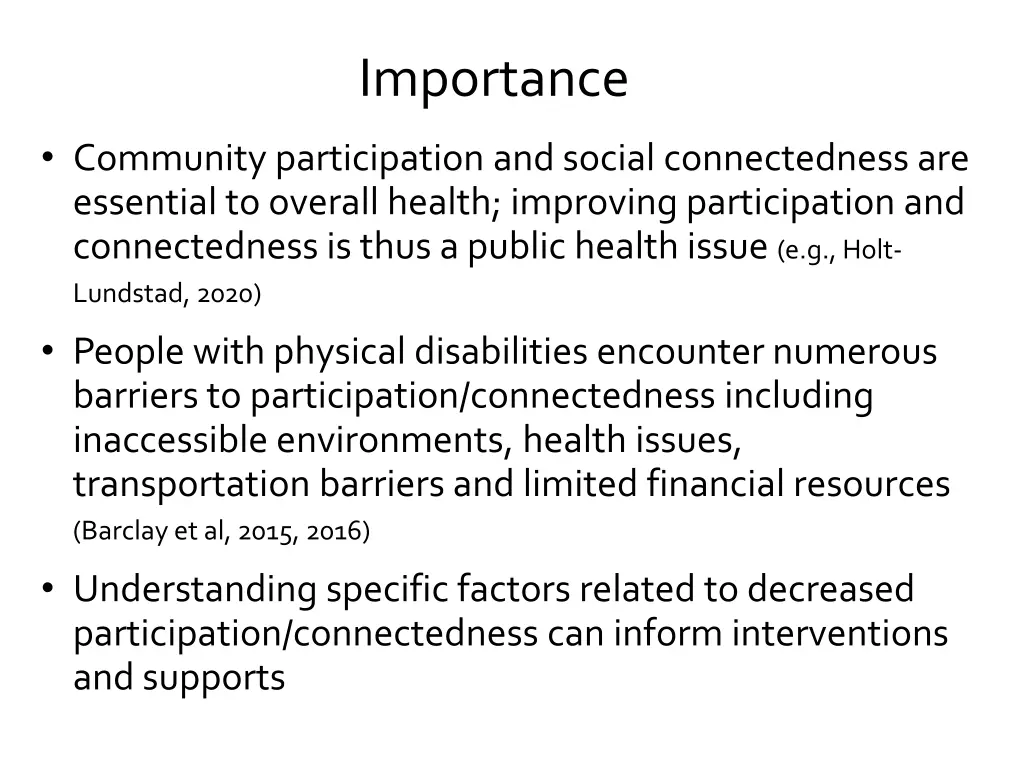 importance
