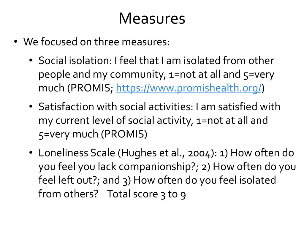 measures