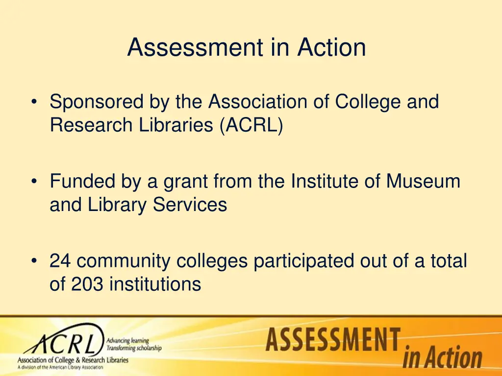 assessment in action