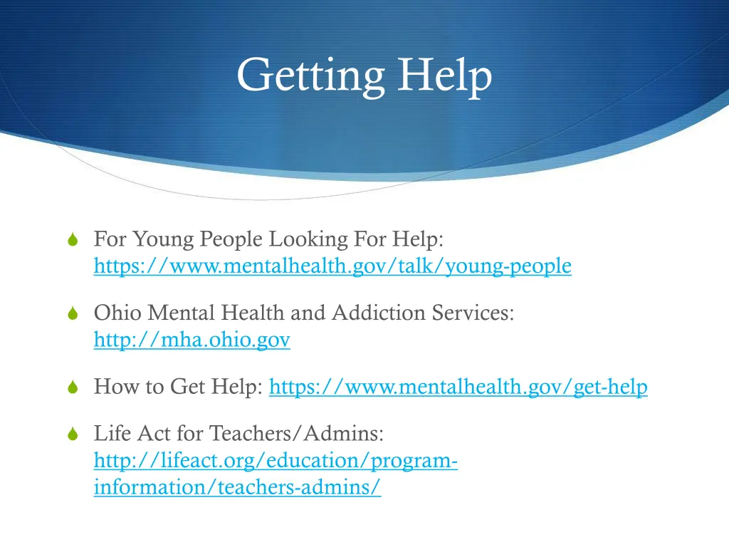 getting help