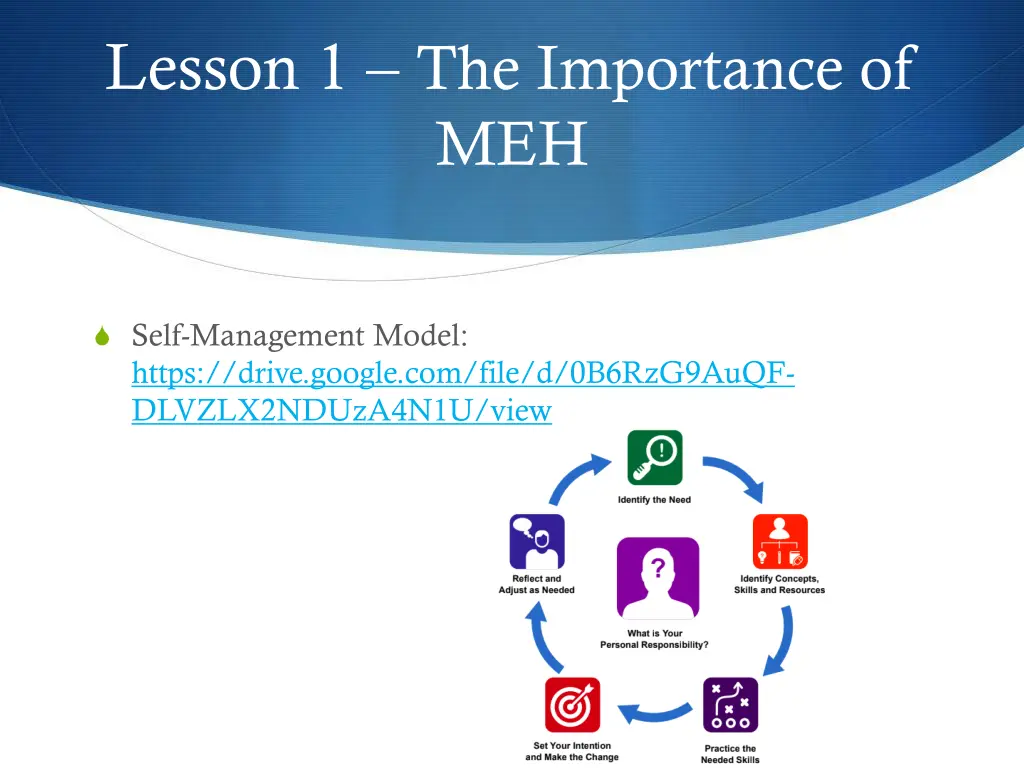 lesson 1 the importance of meh 2