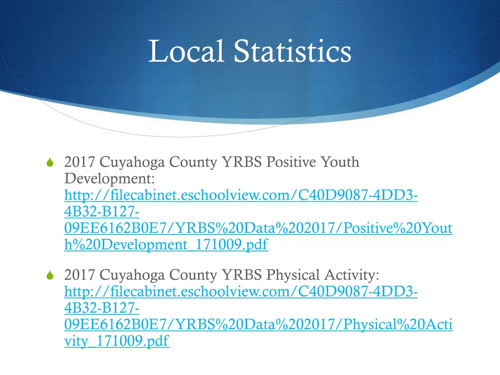 local statistics 1