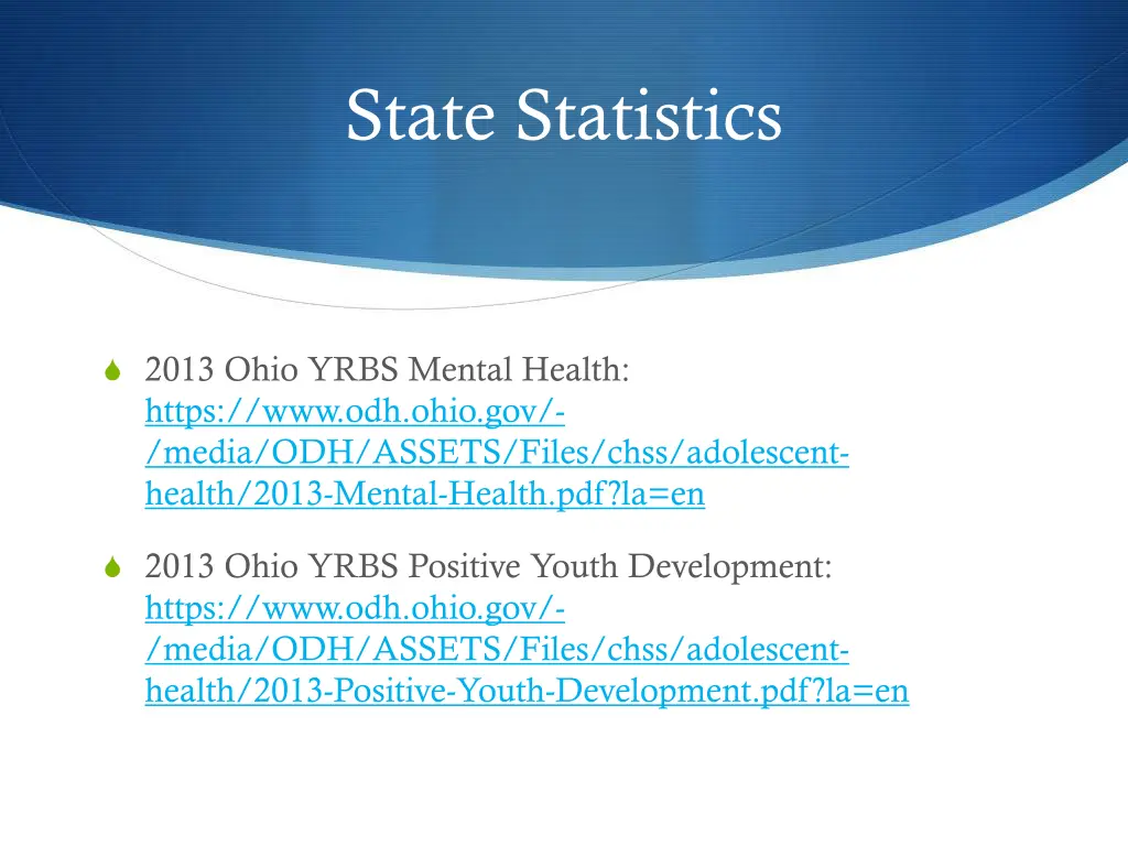state statistics