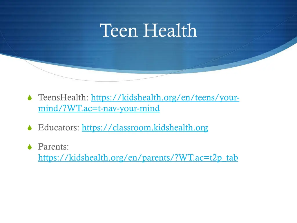 teen health