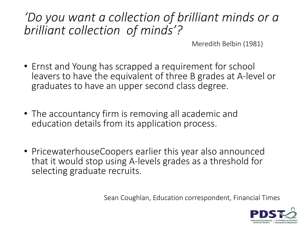 do you want a collection of brilliant minds