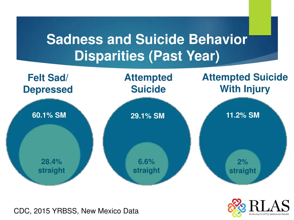 sadness and suicide behavior disparities past year