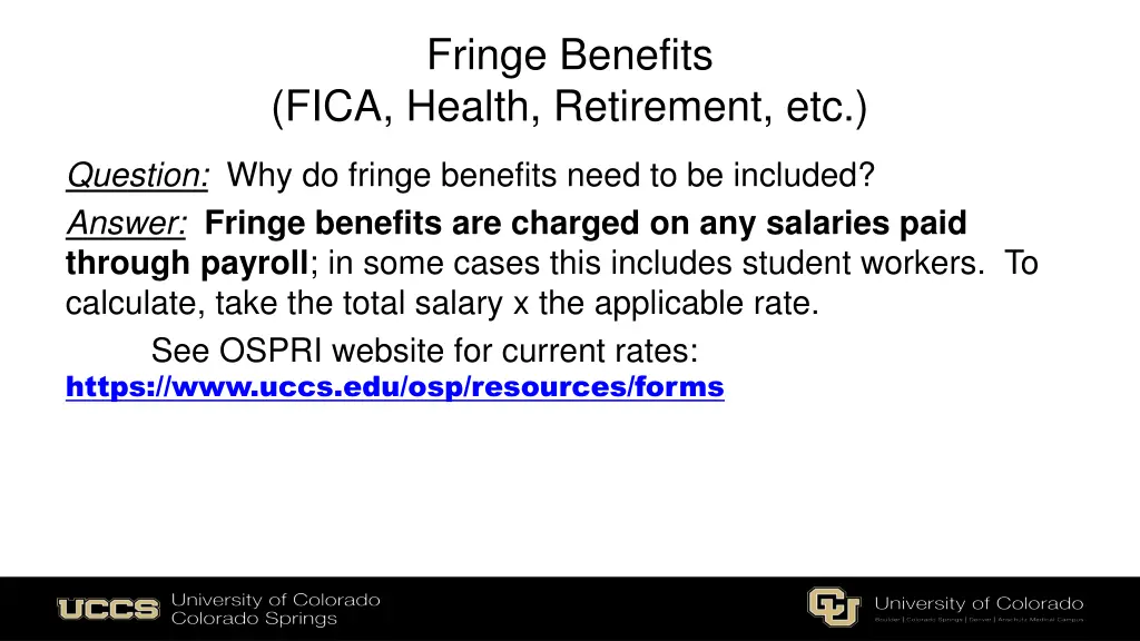 fringe benefits