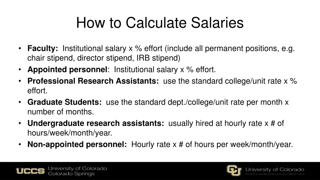 how to calculate salaries