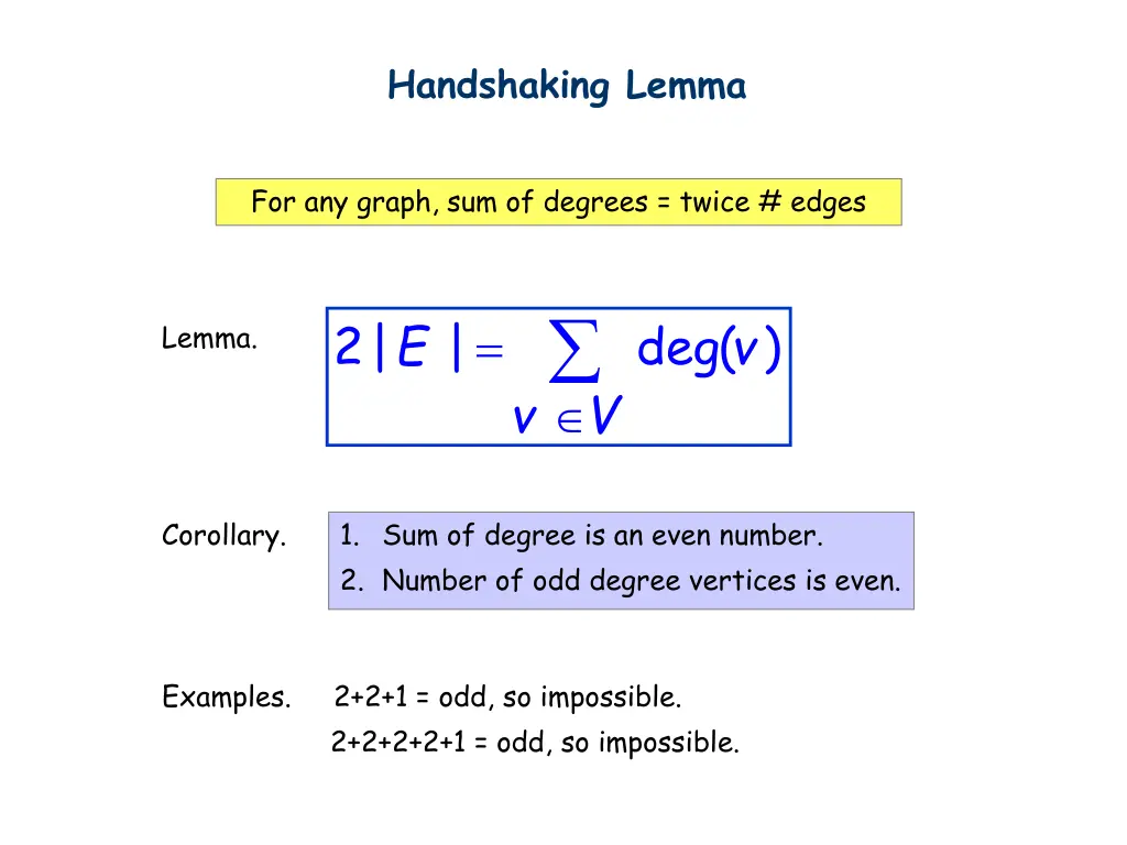 handshaking lemma
