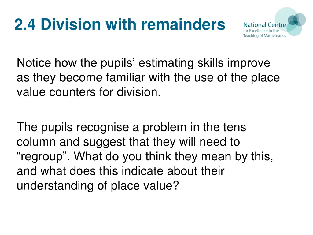2 4 division with remainders
