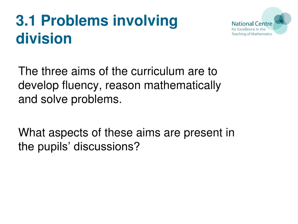 3 1 problems involving division