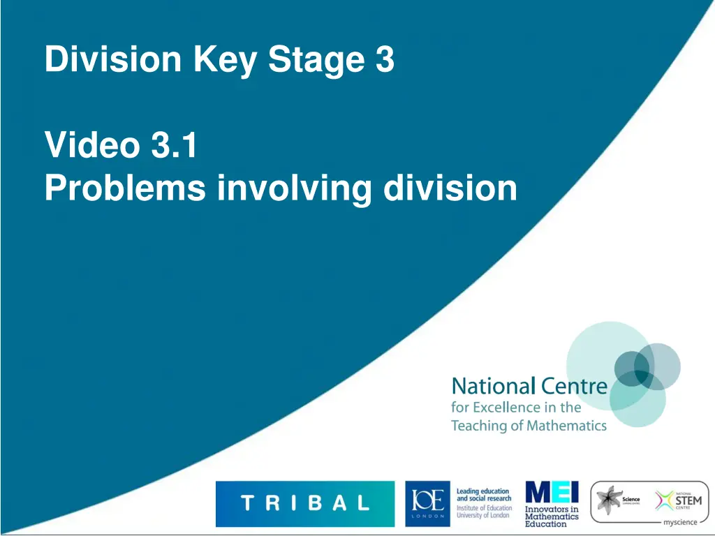 division key stage 3