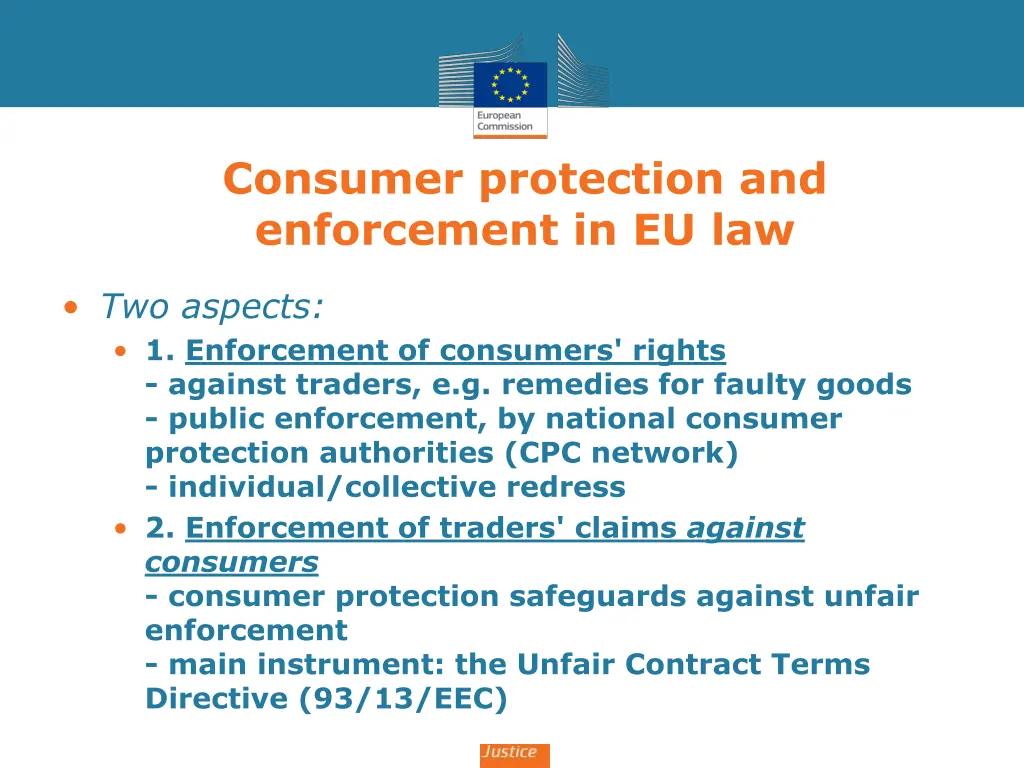 consumer protection and enforcement in eu law 1