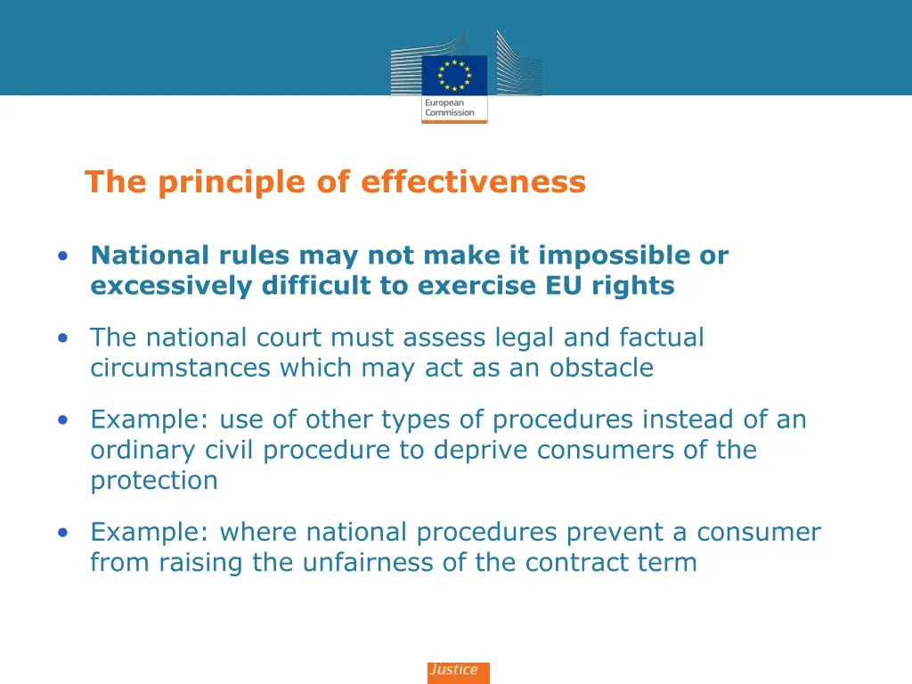 the principle of effectiveness