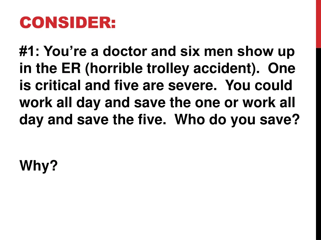 consider