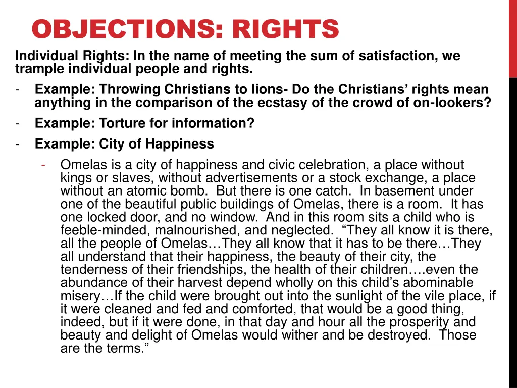 objections rights individual rights in the name