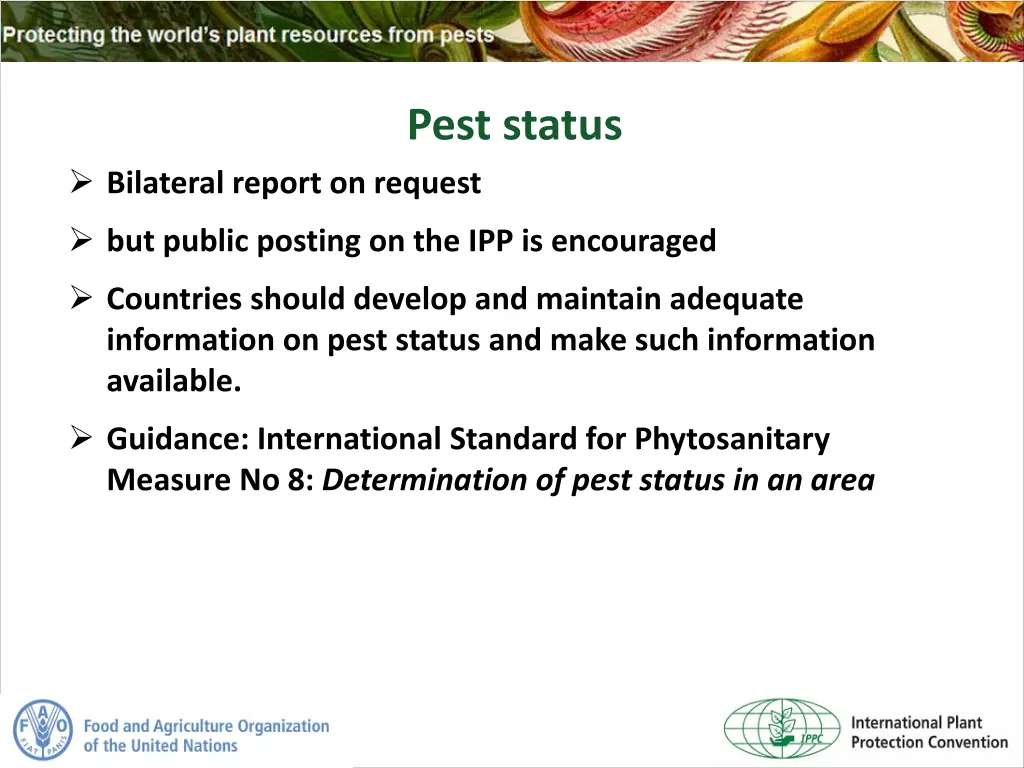 pest status