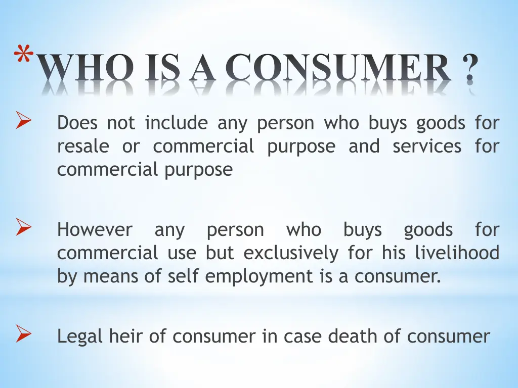 who is a consumer