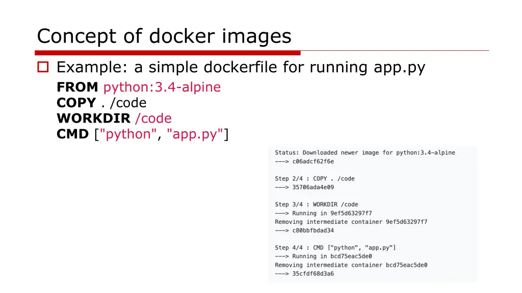 concept of docker images 1