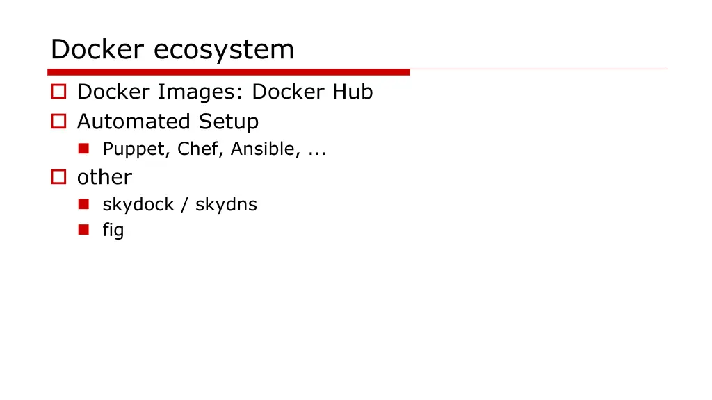docker ecosystem