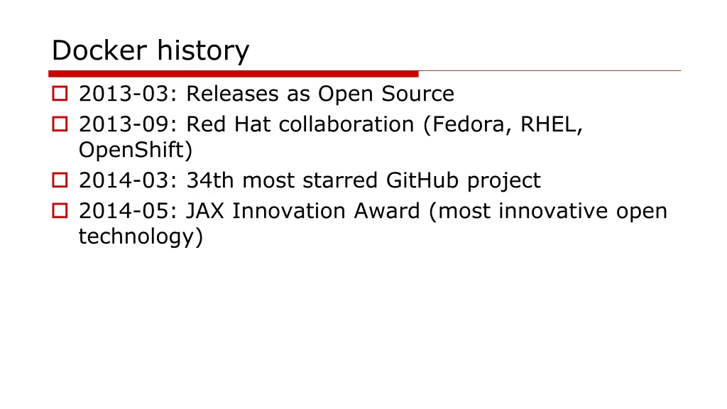 docker history