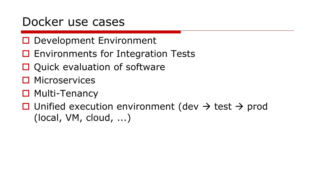 docker use cases
