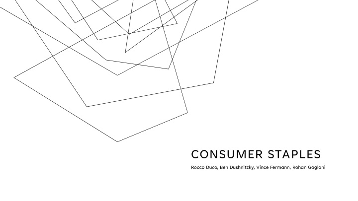 consumer staples rocco duco ben dushnitzky vince