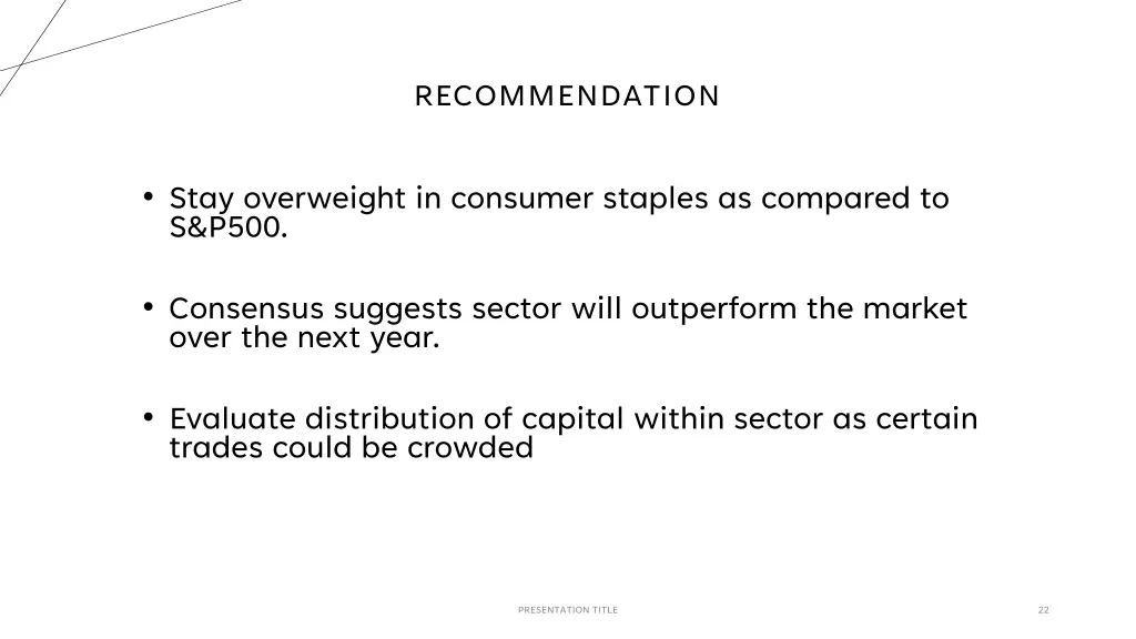 recommendation